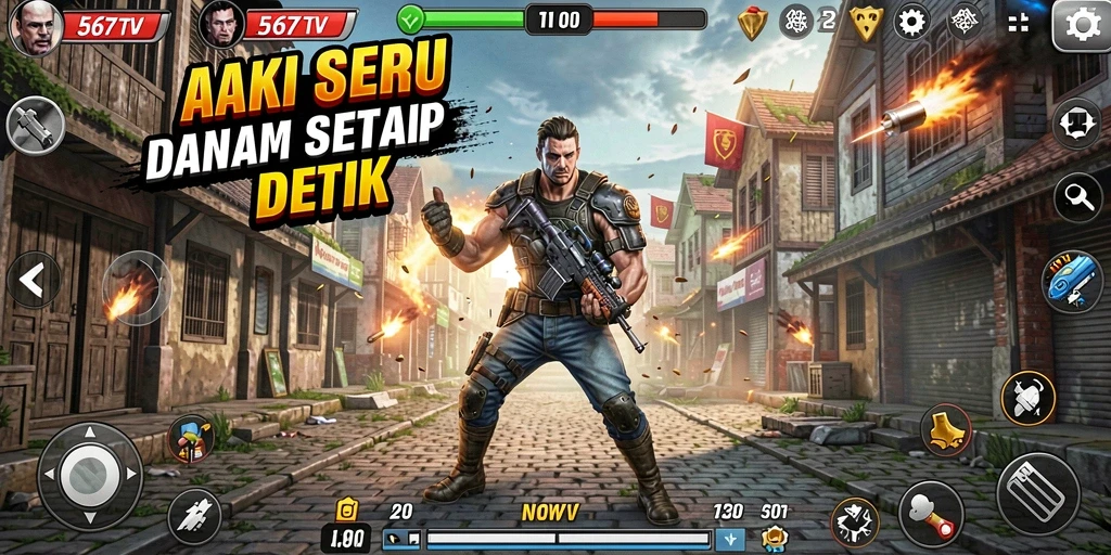 Gameplay menegangkan dan intens dari 567TV yang penuh aksi.