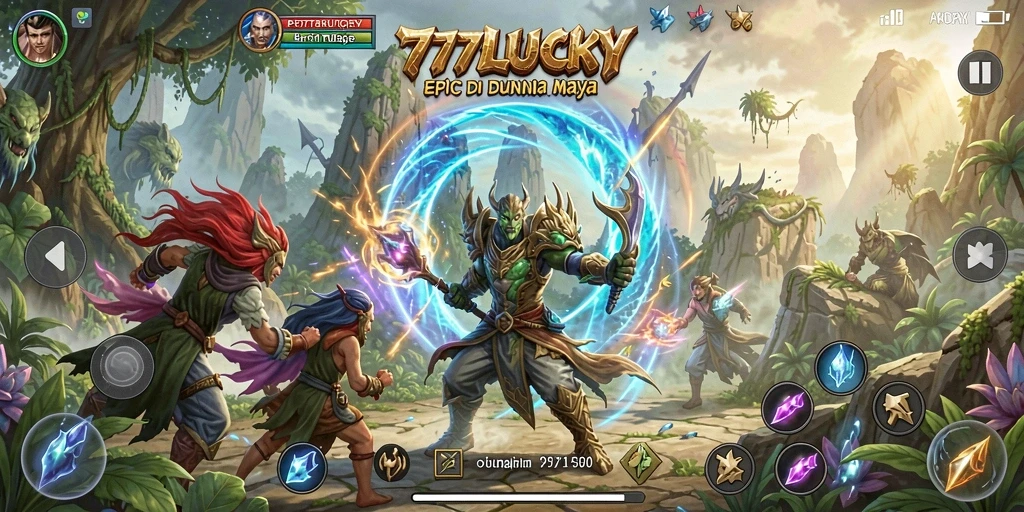 Tangkapan layar menunjukkan gameplay mendebarkan di 777LUCKY.