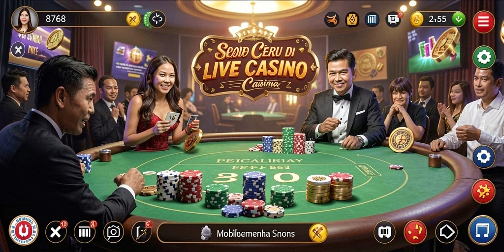 Tampilan gameplay menarik dari Live Casino 8768.