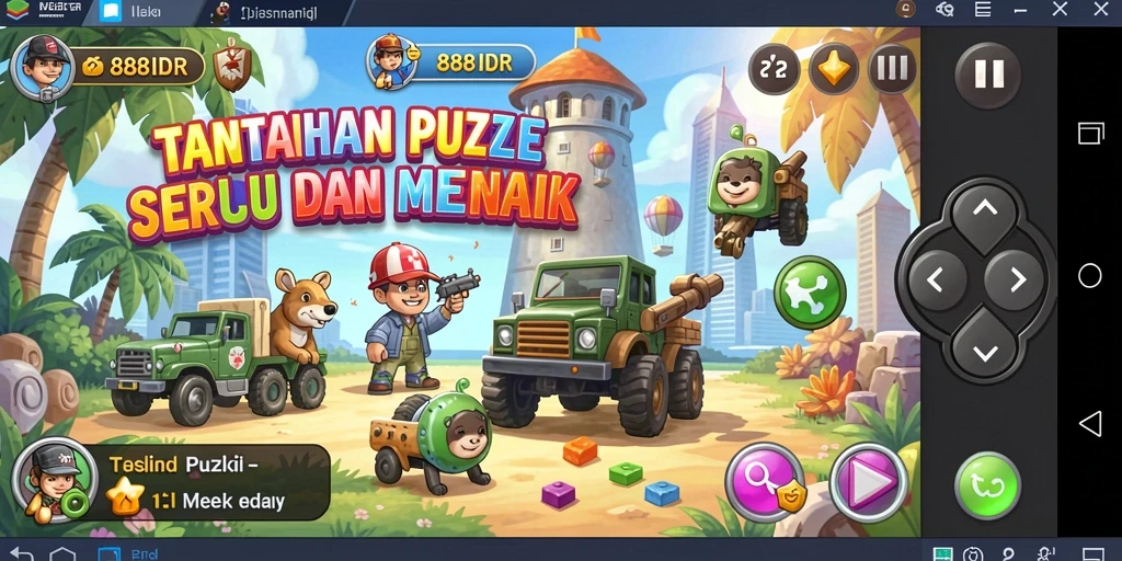 Screenshot gameplay <strong>888IDR</strong> menampilkan tantangan Puzzle yang memikat.