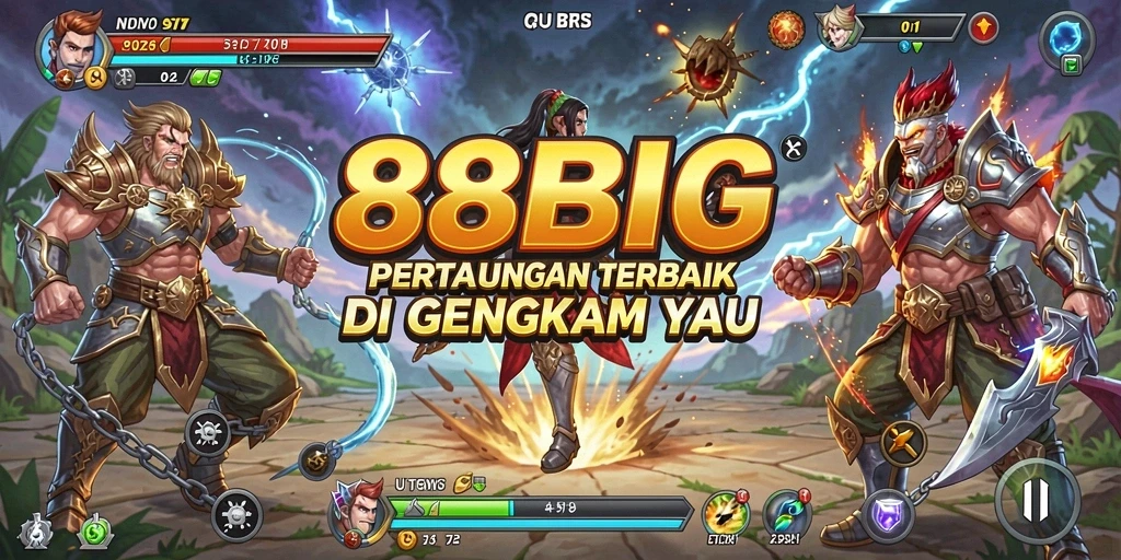 Gameplay mendebarkan di 88BIG dengan aksi pertarungan yang intens.