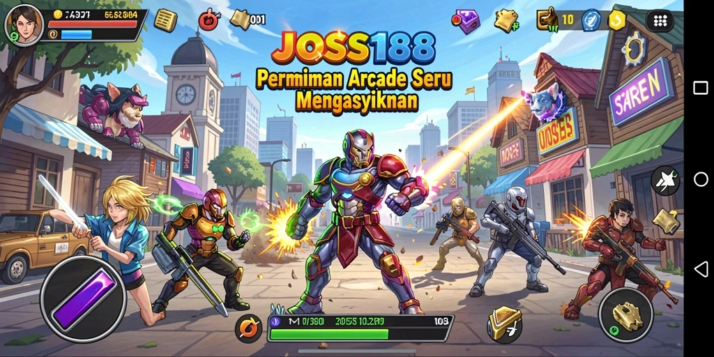 Tampilan gameplay seru JOSS188 yang adiktif dan menantang.