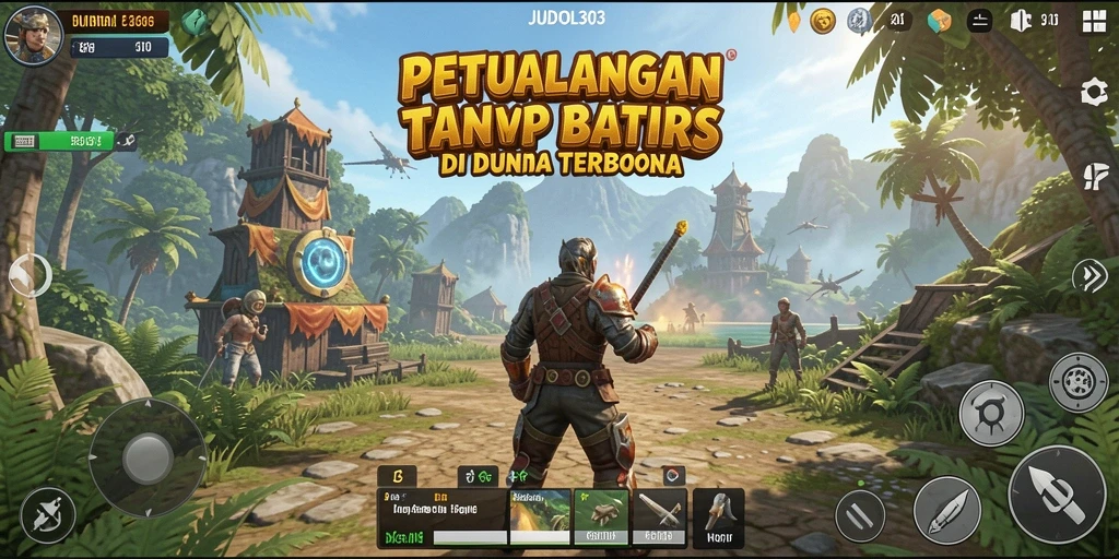 Gameplay JUDOL303 yang menampilkan dunia terbuka yang luas.