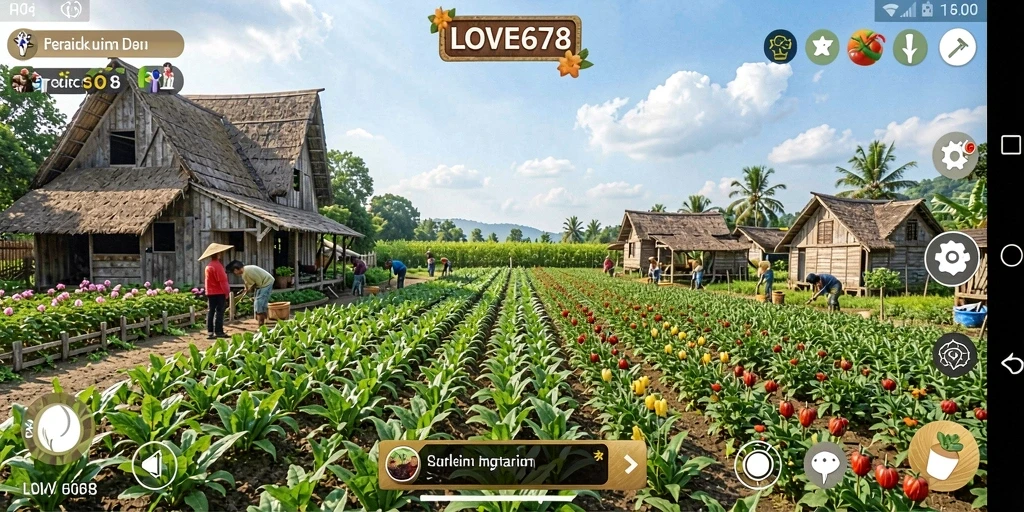 Tampilan menarik dari gameplay LOVE678 yang penuh warna.