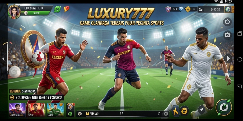 Tampilan gameplay seru dari LUXURY777 dengan aksi olahraga intens.