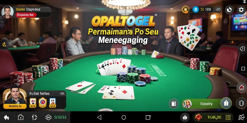 Screenshot OPALTOGEL menampilkan suasana permainan poker yang menarik.