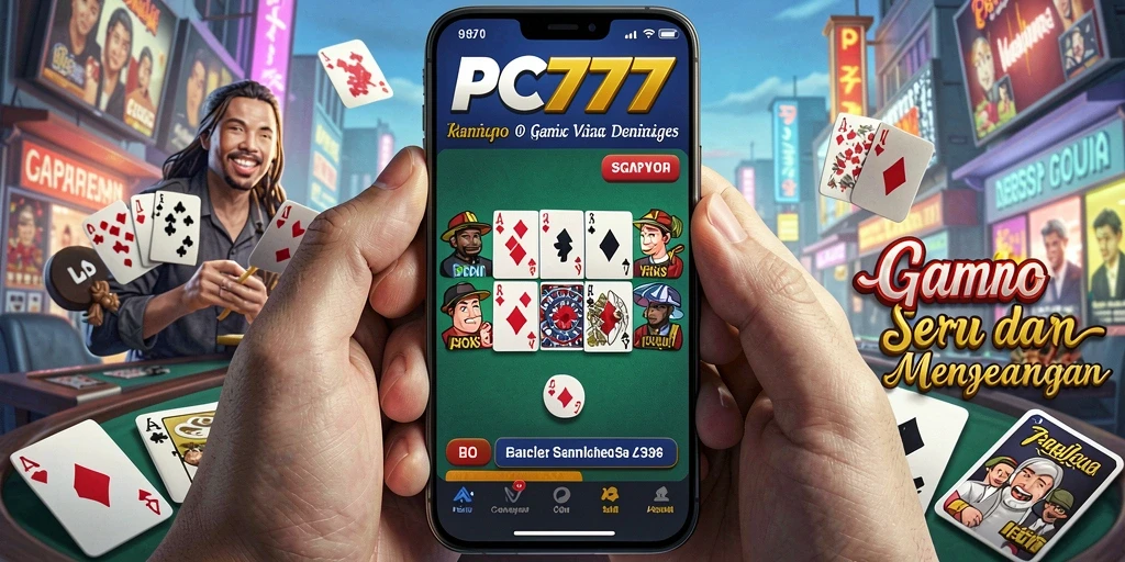Tampilan gameplay yang seru dari PC777 dalam permainan Domino.