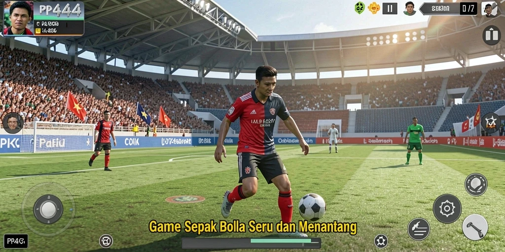 Tampilan gameplay seru dalam PP444 yang menegangkan.