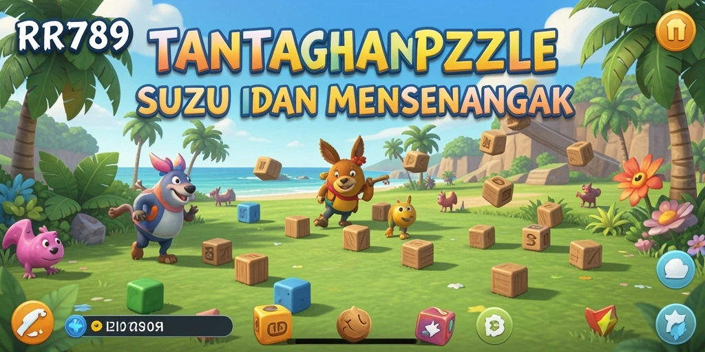 Tampilan gameplay RR789 dengan berbagai tantangan Puzzle.