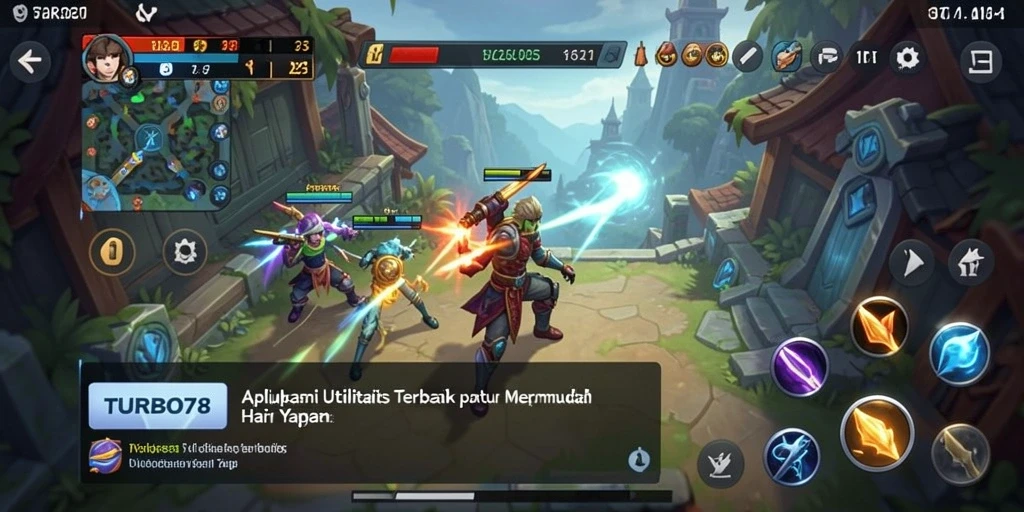 Tampilan antarmuka TURBO78 yang intuitif dan fungsional.