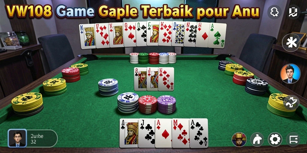 Gameplay seru dari VW108 dalam permainan Gaple.